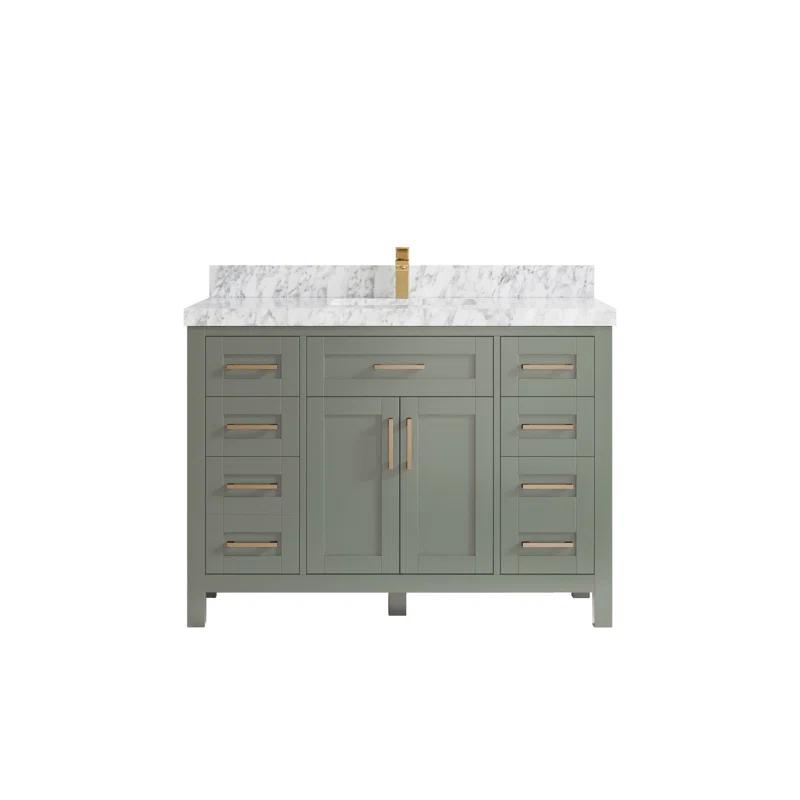 Willow Collections Cambridge 48'' Single Bathroom Vanity with Quartz Top