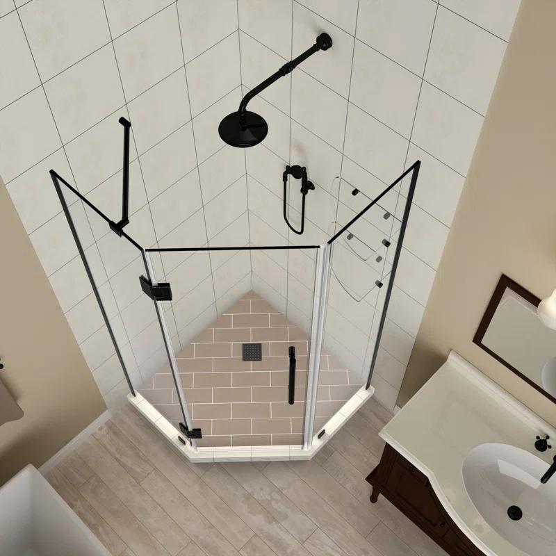 Merrick GS 40" x 72" Neo-Angle Hinged Shower Enclosure
