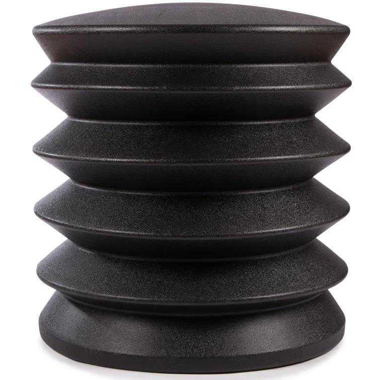Black Ergonomic Drum Base Swivel Active Sitting Stool