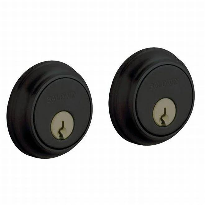 Baldwin 8021 Traditional Double Cylinder Deadbolt For 1-5/8" Bore Hole - Black