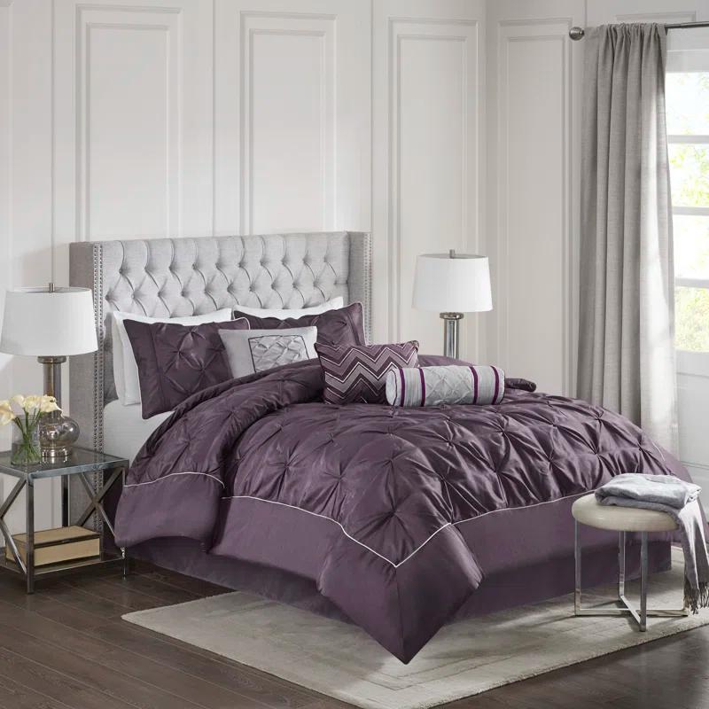 Madison Park Laurel 7 Piece Tufted Comforter Set