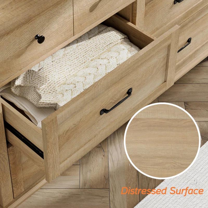 One Allium Way® 2 Piece Dresser Set - -Include One 5 Drawer Dresser & One 6 Drawer Dresser
