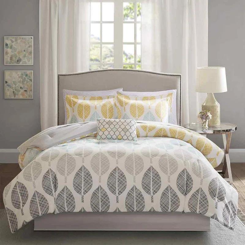 Madison Park Essentials Central Park Modern & Contemporary Comforter Set with Cotton Bed Sheets