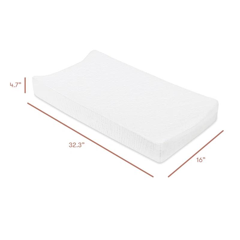 babyletto Plain White Quilted Muslin Changing Pad Cover