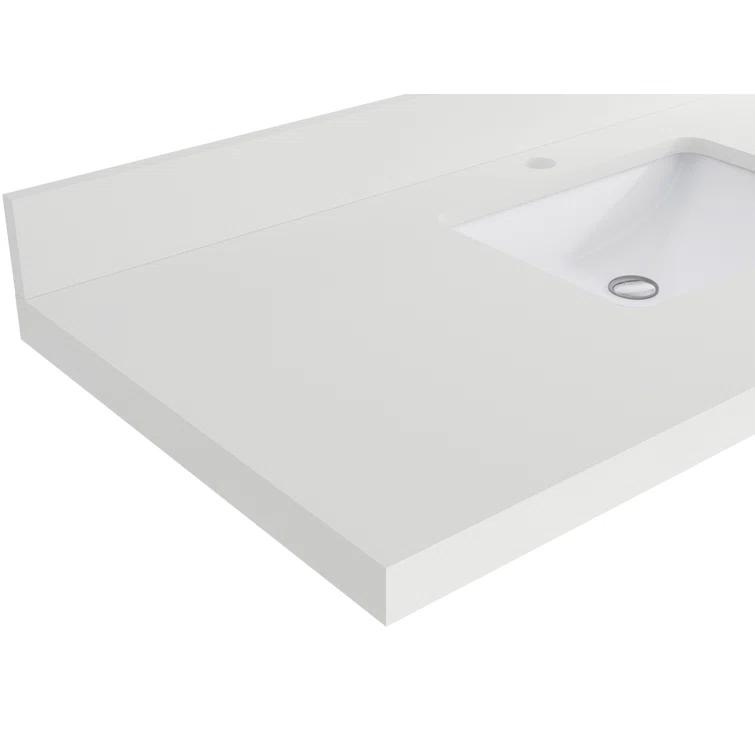 Willow Collections Aberdeen 84'' Double Bathroom Vanity with Quartz Top