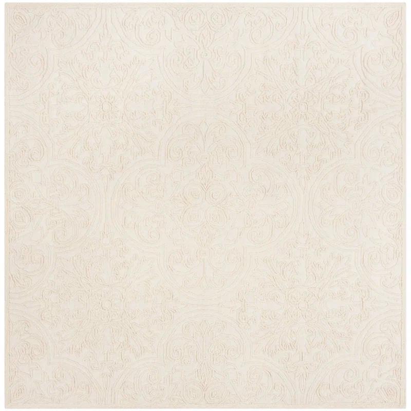 Martha Stewart Hand Tufted Wool And Cotton With Latex Damask Rug