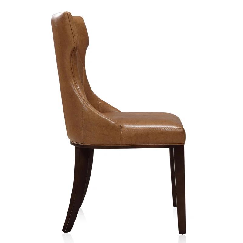 Reine Upholstered Wing Back Side chair (Set of 2)