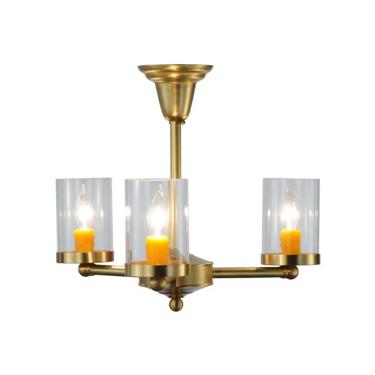Meyda Lighting 3 - Light 20" Chandelier Style Cylinder Semi Flush Mount | Wayfair