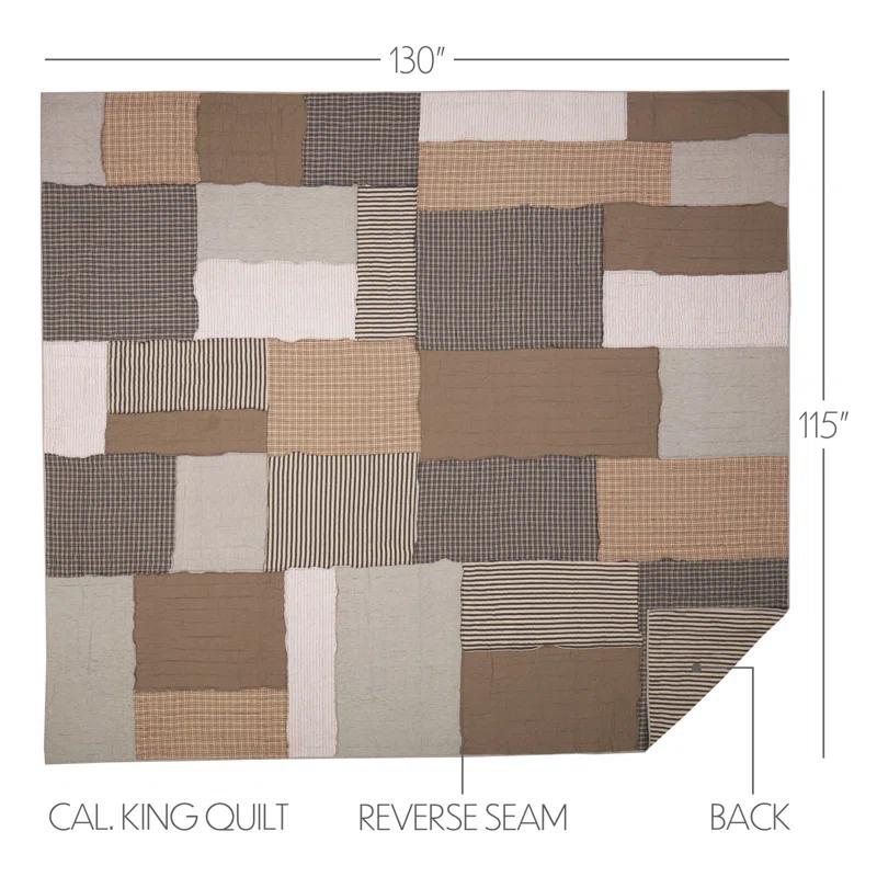 VHC Brands Ashmont Farmhouse / Country Cotton Patchwork Quilt