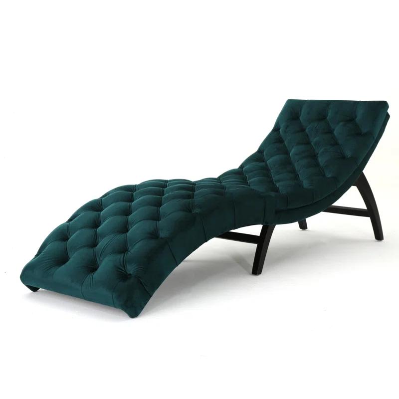 Grovelane Comfortable Velvet Chaise Lounge For Relaxation And Style Enhancement