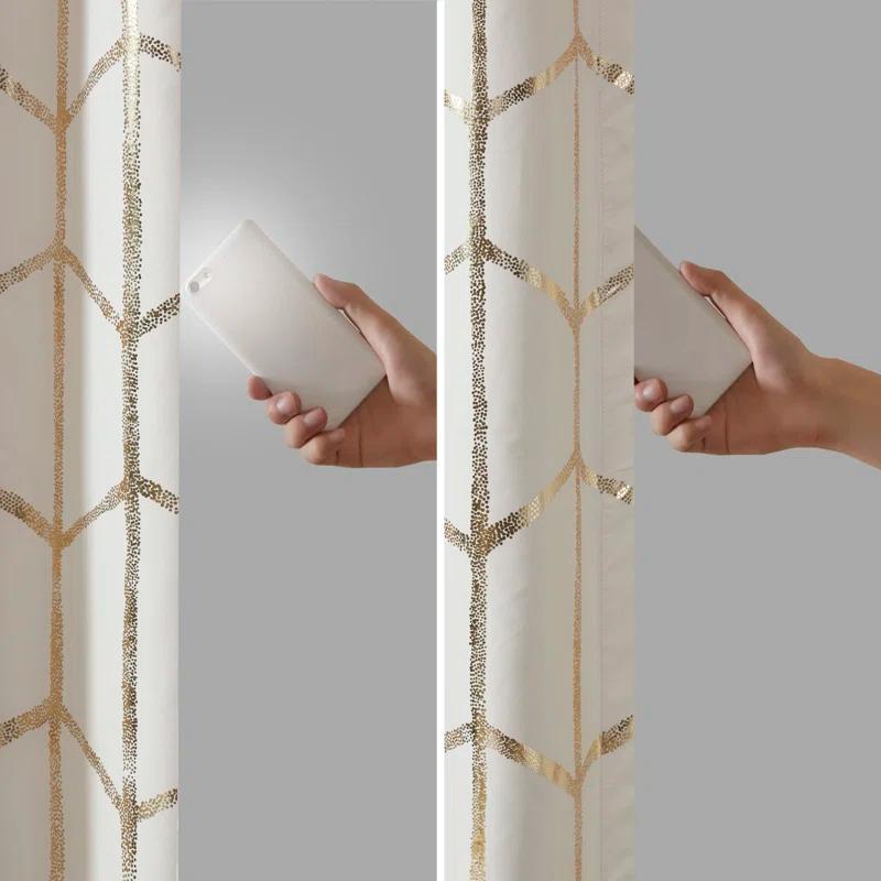 Raina Polyester Total Blackout Curtain Pair (Set of 2)