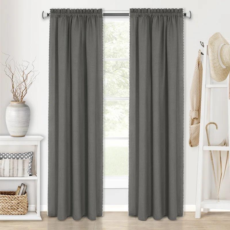 Achim Importing Co Polyester Semi Sheer Curtain Single Panel