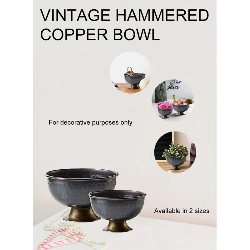 Williston Forge Murley Copper / Copper Plated Decorative Bowl 1
