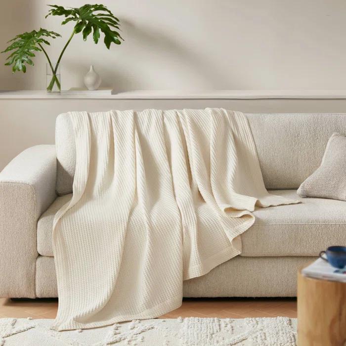 Waffle Weave Cotton Blanket