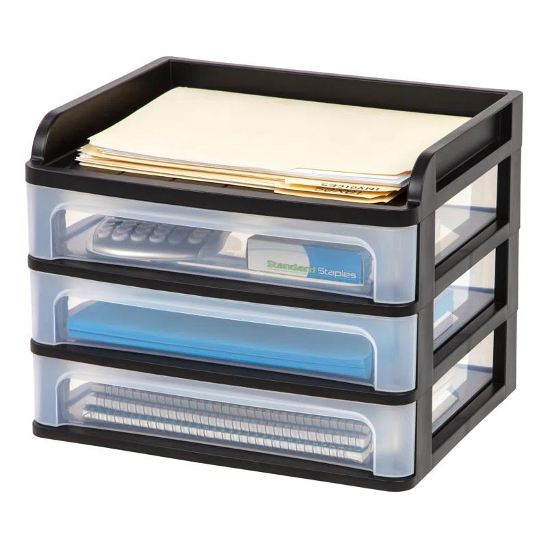 IRIS USA, Inc. Plastic Stackable Desk Organizer