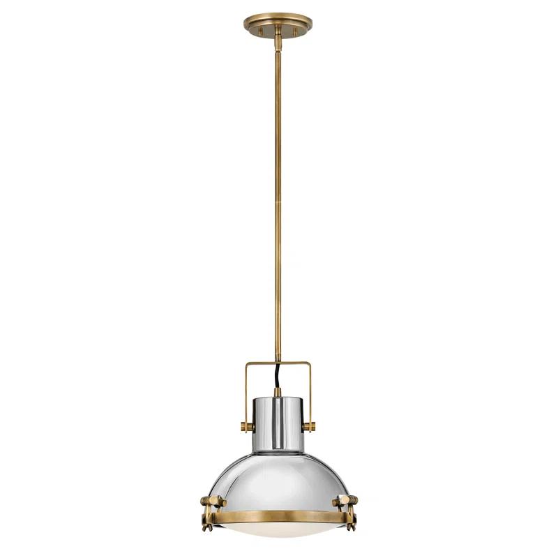 Hinkley Nautique Single Light Coastal Pendant w/ Etched Opal Glass