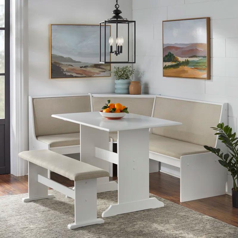 TMS Hollenberg 5 - Piece Solid Wood Trestle Dining Set