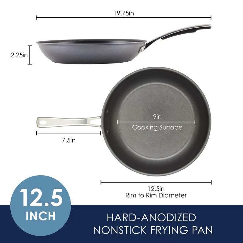 Rachael Ray Cook + Create Hard Anodized Nonstick Frying Pan, 10-Inch