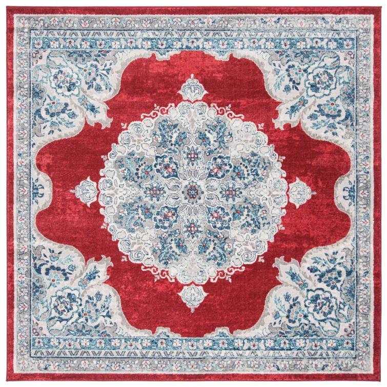 Kelly Clarkson Home Carlisle Oriental Red/Ivory Area Rug