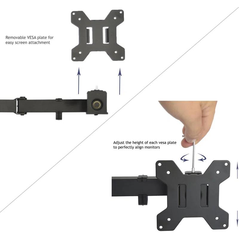 Vivo Quad Monitor Desk Mount