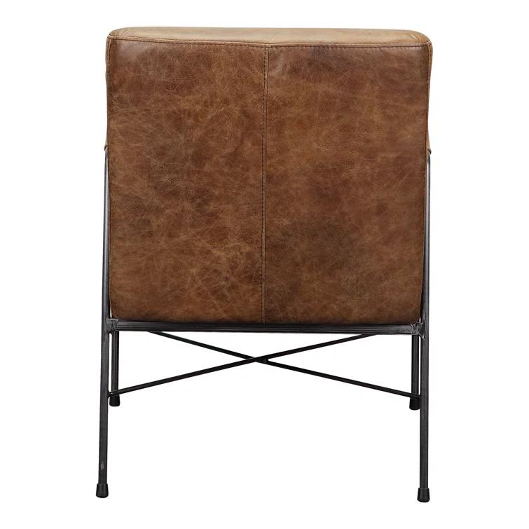 Ivie Leather Accent Chair