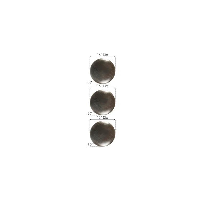 Dimensional 3 Piece Orb Wall Décor Set (Set of 3)
