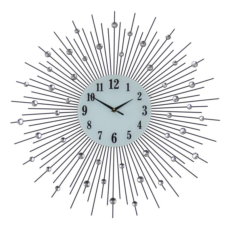 Mercer41 Presswood Oversized Round Wall Clock