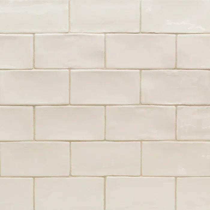 Barcelona 3x6 Blanco Polished Ceramic Subway Wall Tile (5.38 Sq. Ft. / Case)