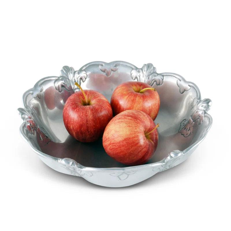 Arthur Court Designs Arthur Court Designs Fleur De Lis Aluminum Serving Bowl