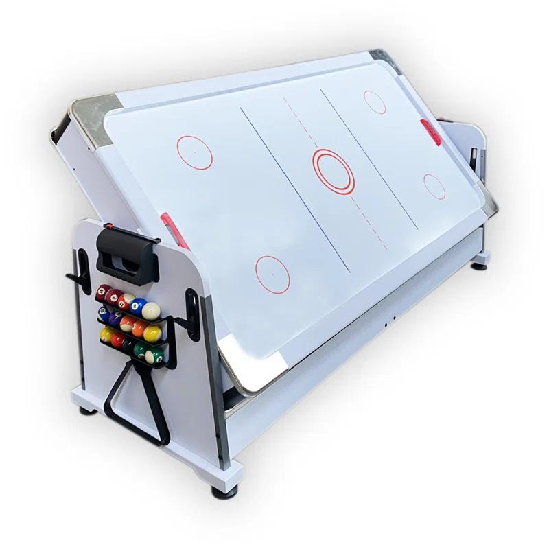 Pool Table 7ft Green + Air Hockey + Table Tennis + Table – Emerald