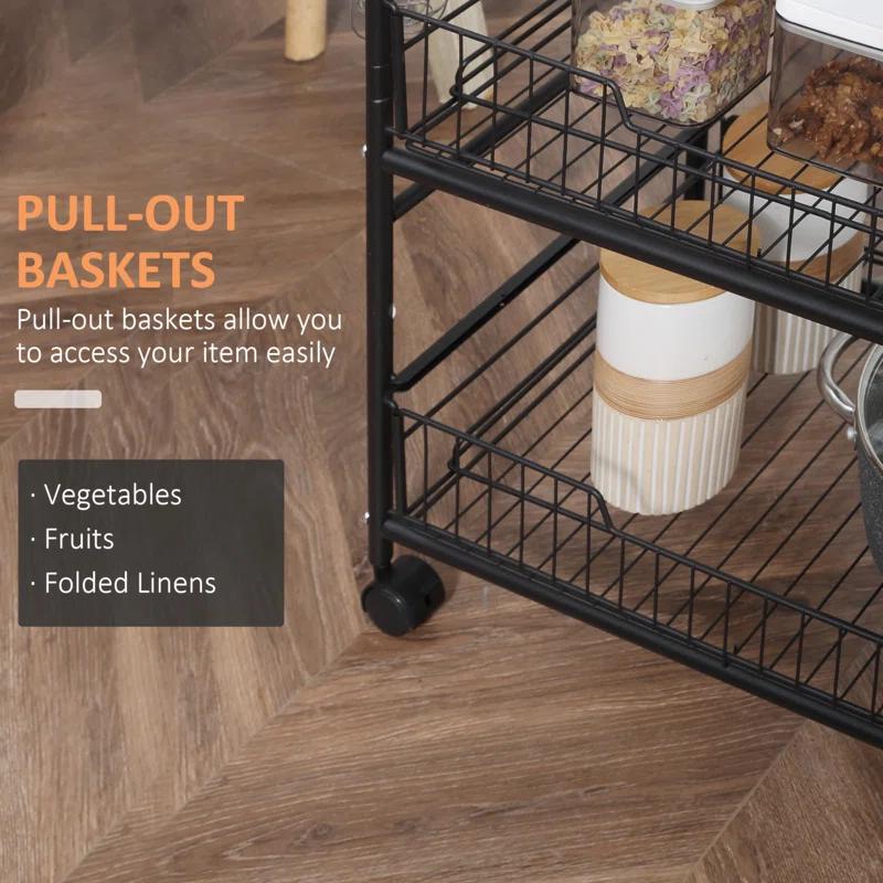 HomCom Kitchen Cart
