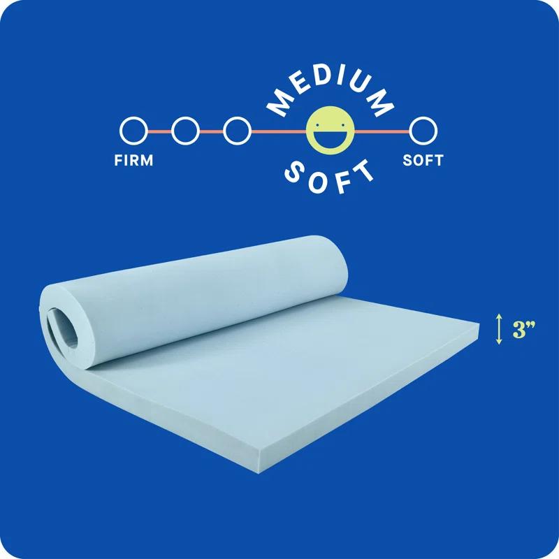Sealy Sealy Dreamlife 3” Medium Gel Memory Foam Mattress Topper