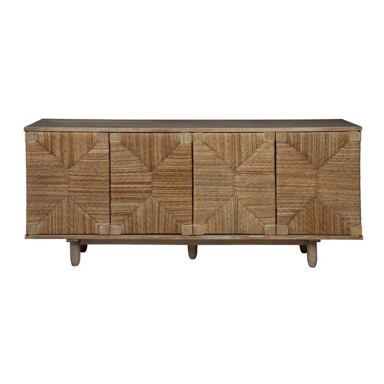 Jamestown Medium Brown Woven Wood Buffet Sideboard
