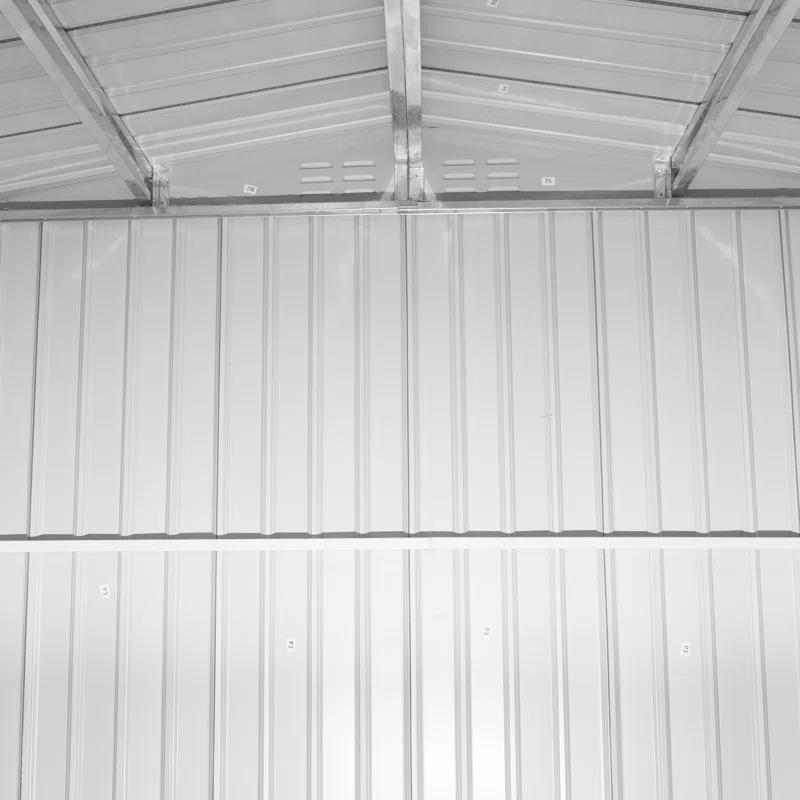 8 ft. W x 8 ft. D Metal Storage Tool Shed Outdoor Storage Shed With Sliding Doors and Vents