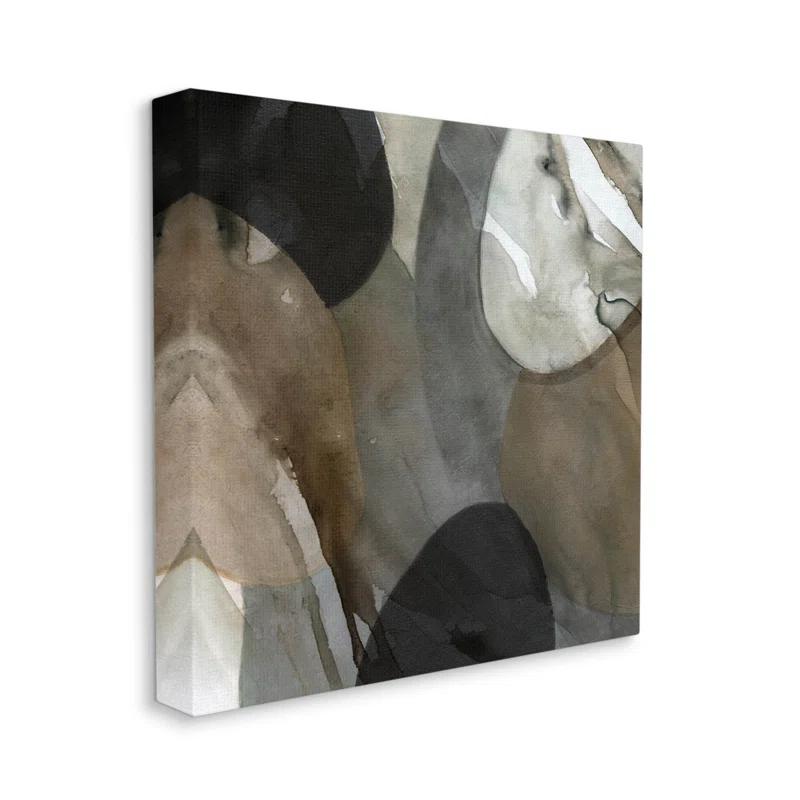 Stupell Industries " Contemporary Round Layered Shapes " by Carol Robinson Painting Print