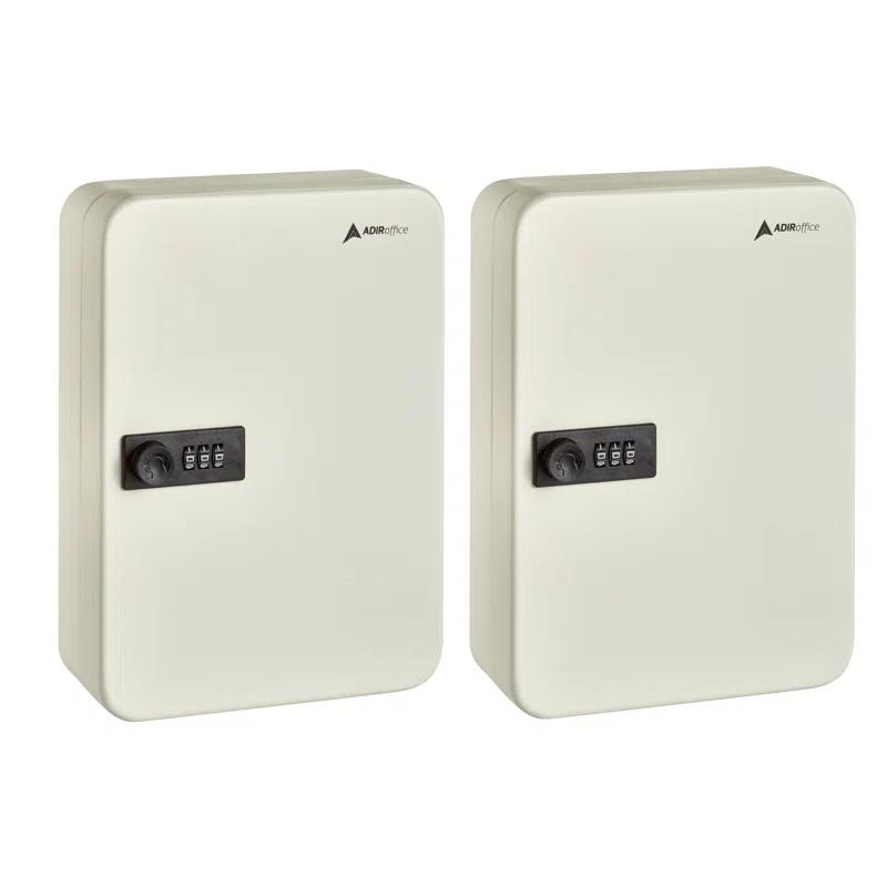 AdirOffice 48 Key Cabinet with Dial / Combination Lock (Set of 2)