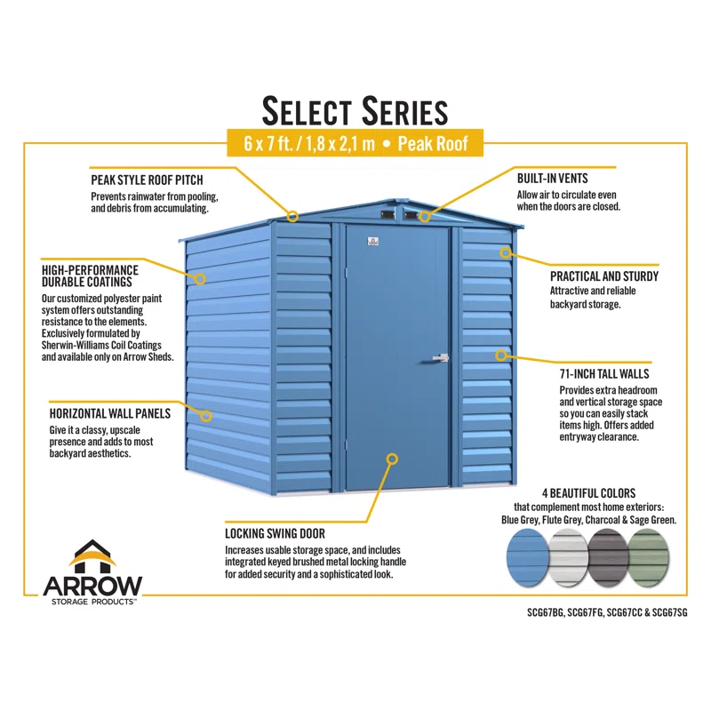 Arrow Metal Storage Shed