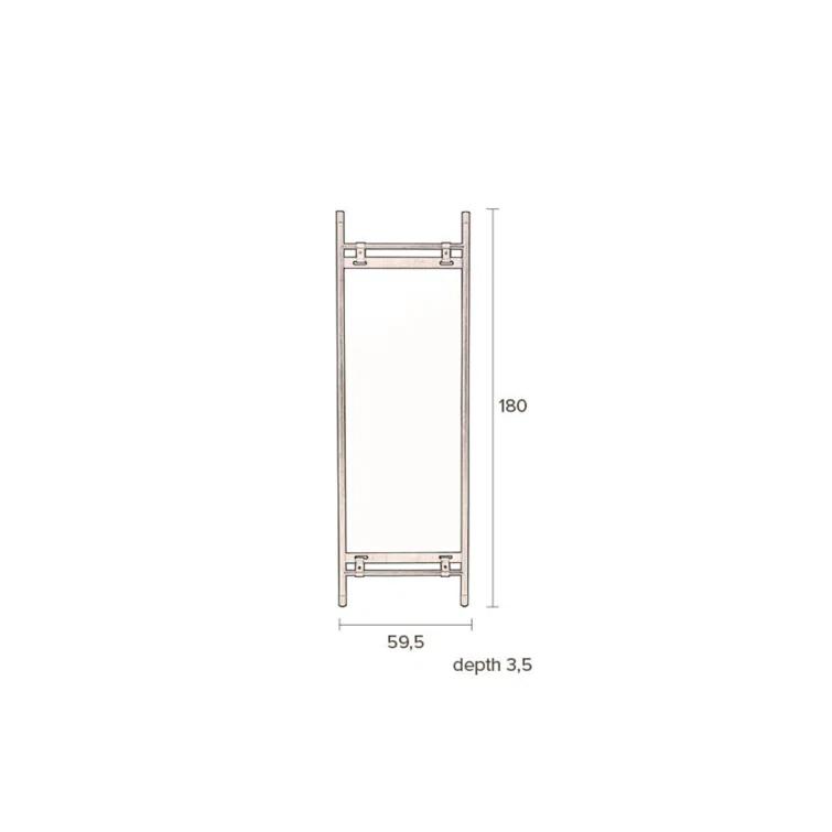 Dutchbone Riva Rustic Beveled Full Length Mirror | Wayfair