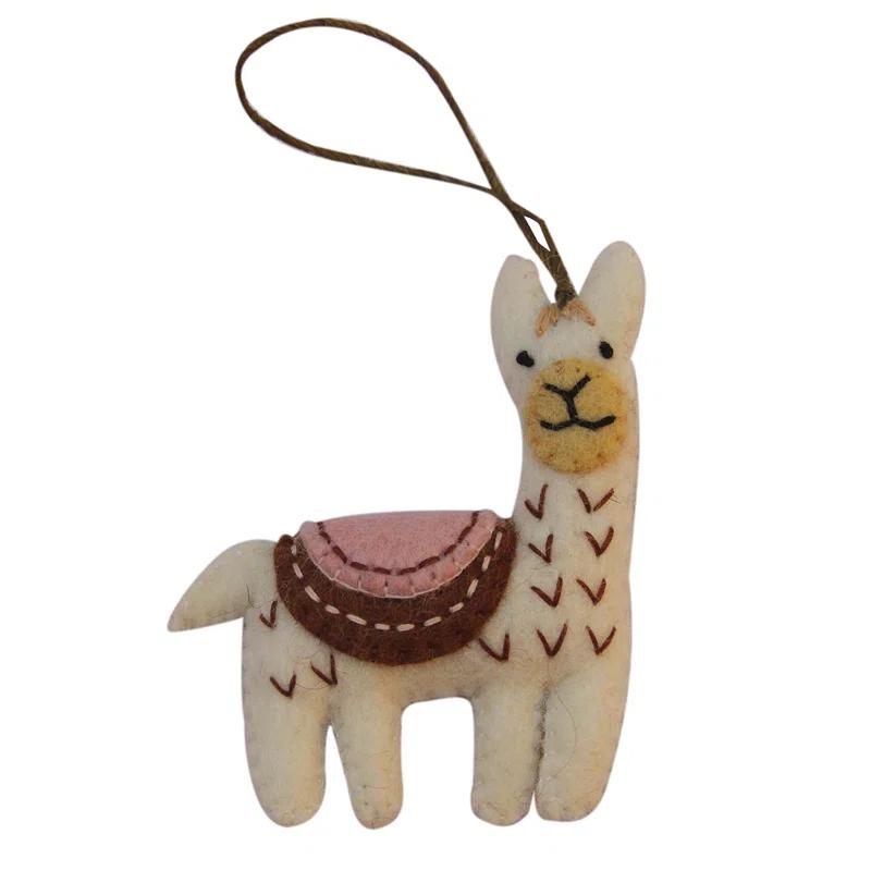 The Holiday Aisle® Fabric Animals Hanging Figurine Ornament