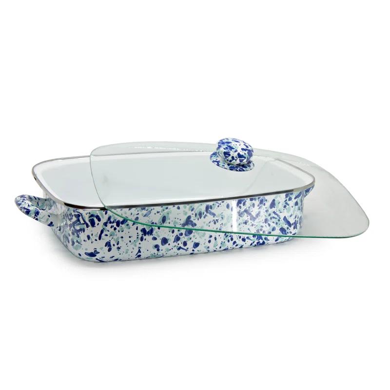 Golden Rabbit Grey Swirl Roasting Pan