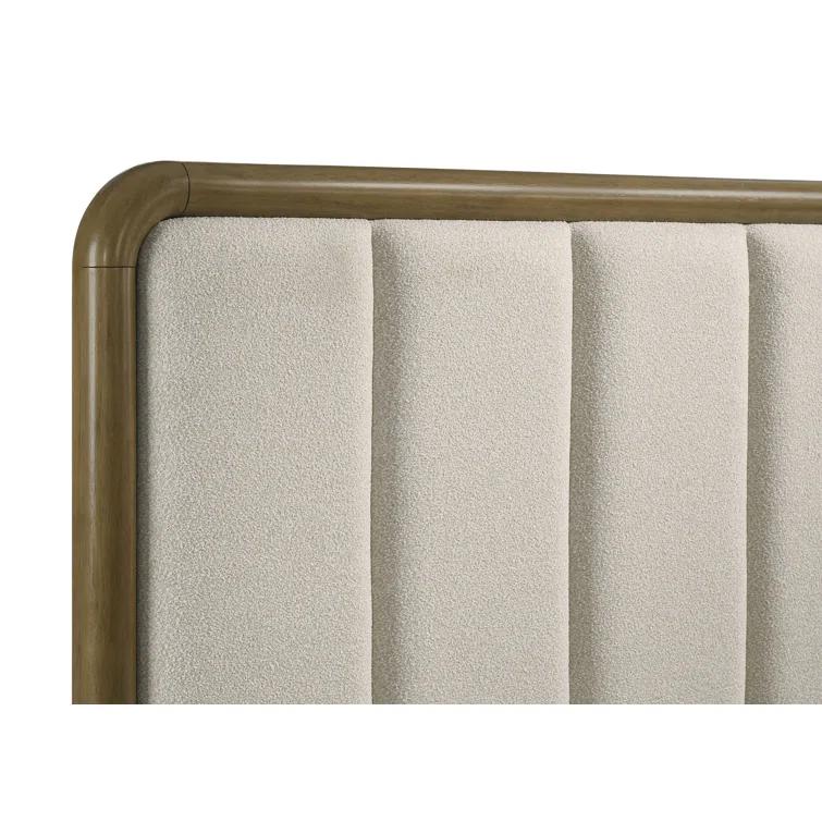 Kirby Kha Amsbury 56-inch Upholstered Eastern Bed Nutmeg
