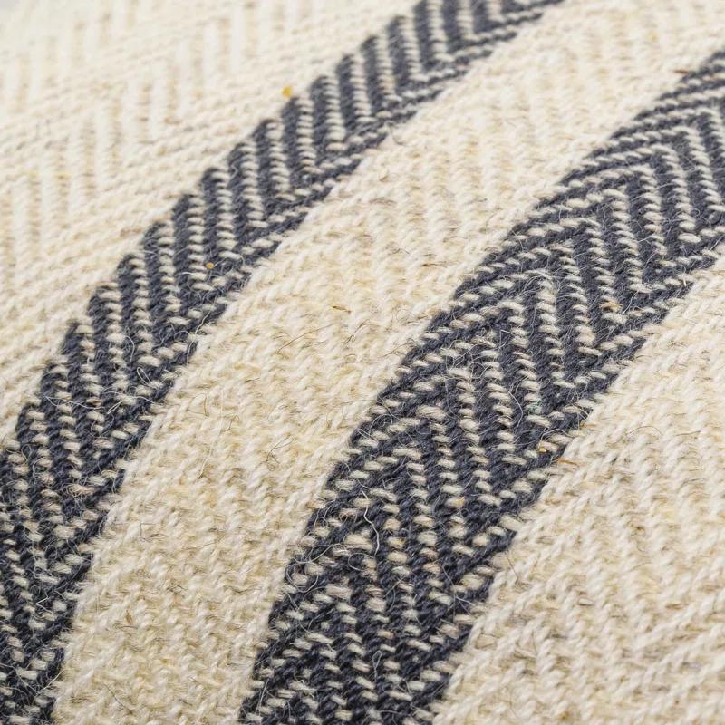 Becki Owens x Livabliss Becki Owens x Livabliss Brett Striped Wool Blend Reversible Throw Pillow