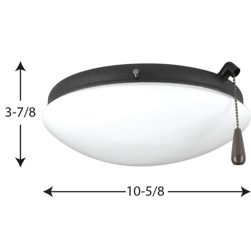 Wrought Studio™ 10.5'' 2 - Light Bowl Ceiling Fan Light Kit