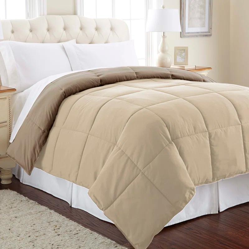 Modern Threads Modern Threads Sanctuary by PCT Down Alternative Microfiber Quilted Reversible Comforter & Duvet Insert - Soft, Comfortable Alternative to Goose Down - Bedding for All Seasons