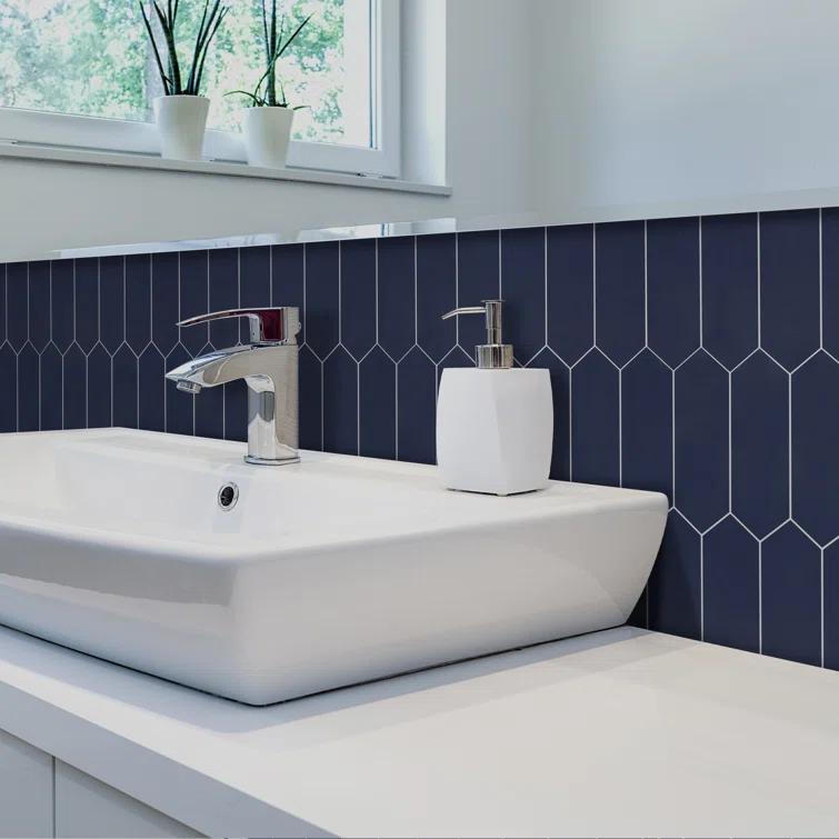 Sunwings 12" x 11.22" Picket Stone Composite Peel & Stick Mosaic Tile