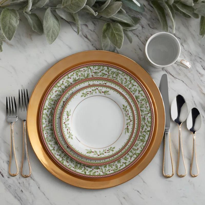 Mikasa Mikasa Holiday Tradition 16-Piece Porcelain Dinnerware Set, Service for 4