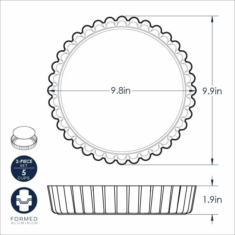 Nordic Ware Pro Form 5 Cup Quiche Tart Pan & Reviews | Wayfair