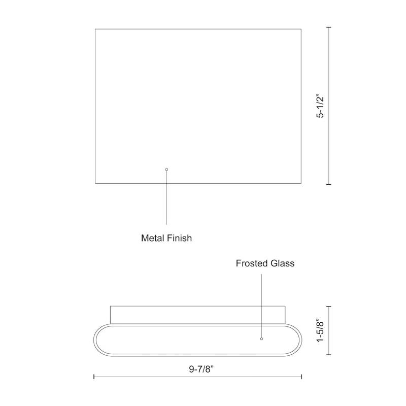 Aluminum LED Outdoor Flush Mount