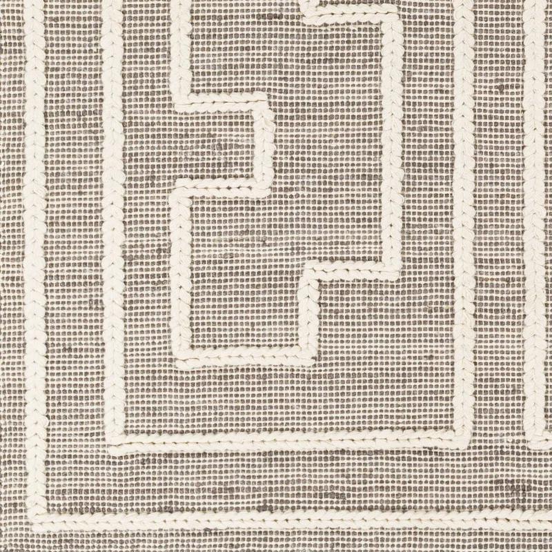 Rodriguez Handmade Flatweave Gray/White Area Rug