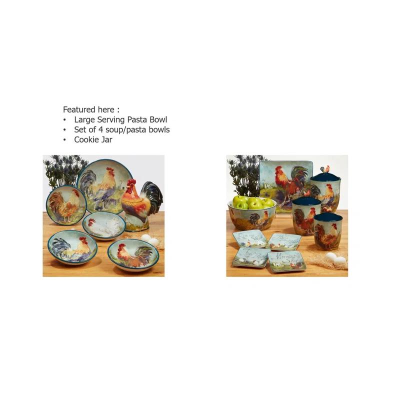 Certified International Rooster Meadow 16Pc Dinnerware Set